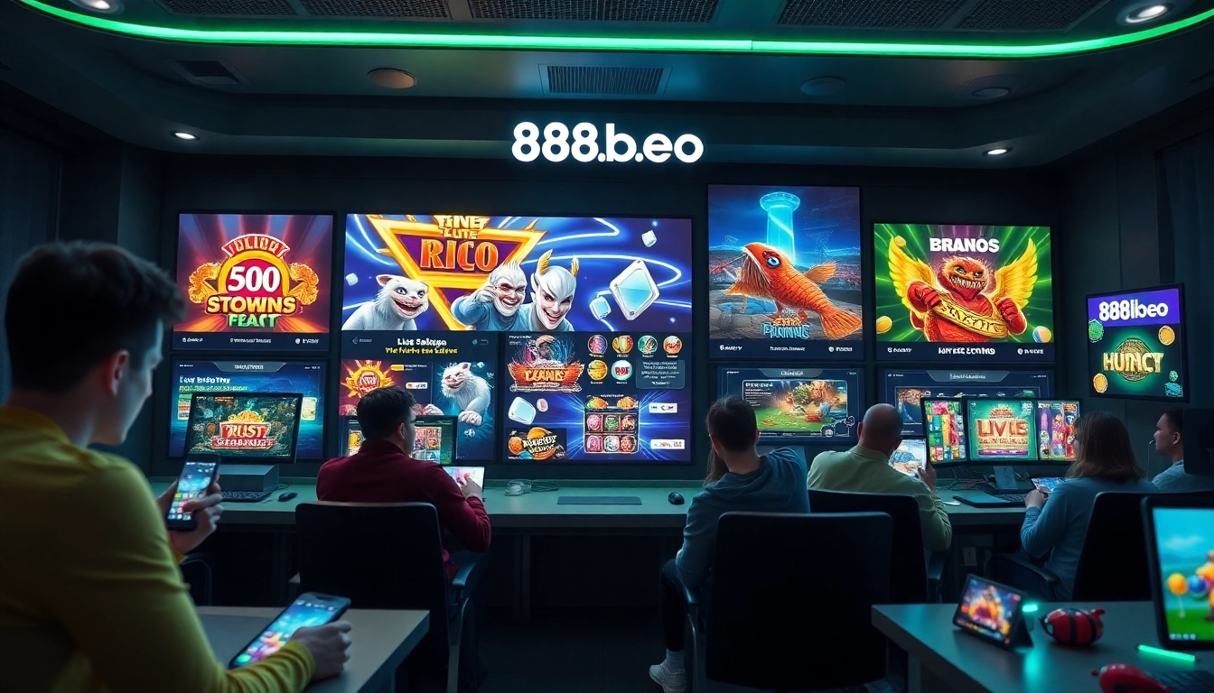 Engaging gaming experience at 888b.rodeo showcasing interactive online platforms.