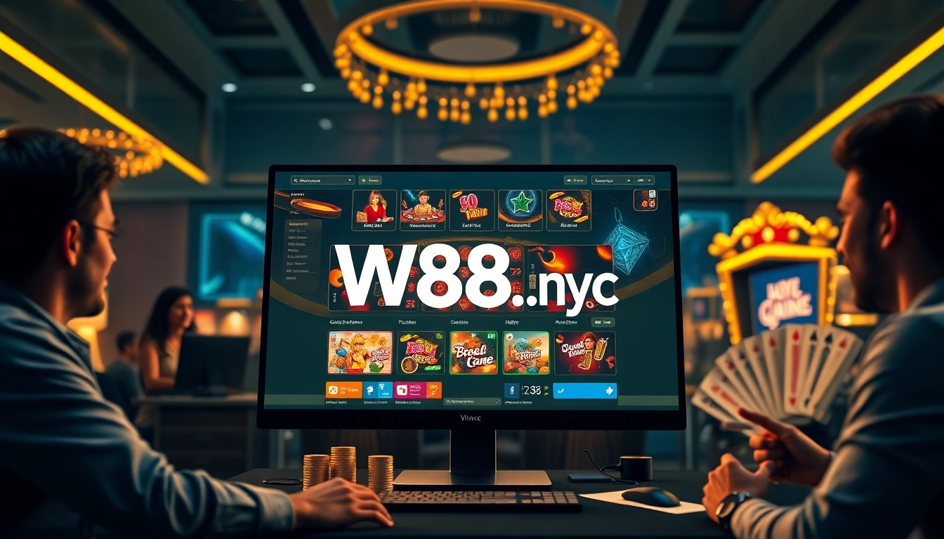 Experience the excitement of W88.nyc's online casino with vibrant games and engaging players.