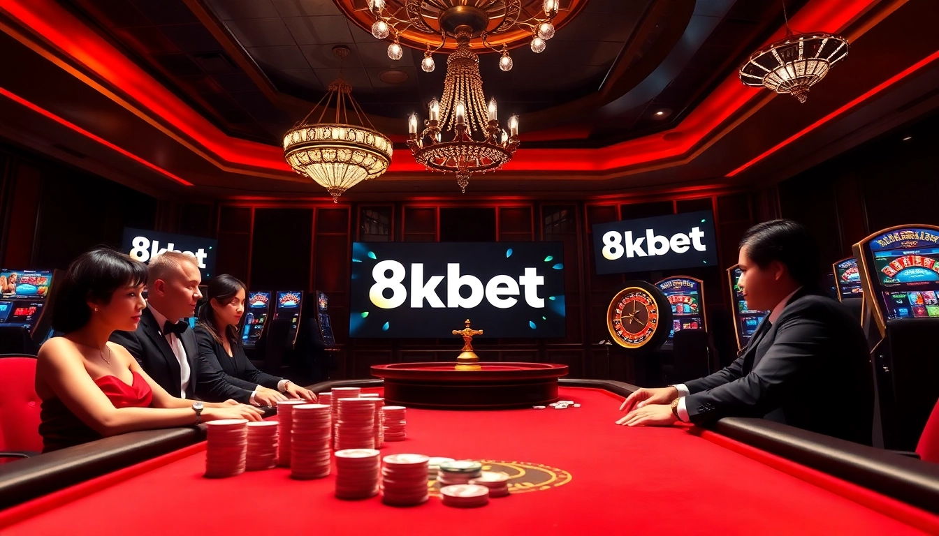 Experience excitement with 8kbet đăng nhập at a luxurious poker table full of action.