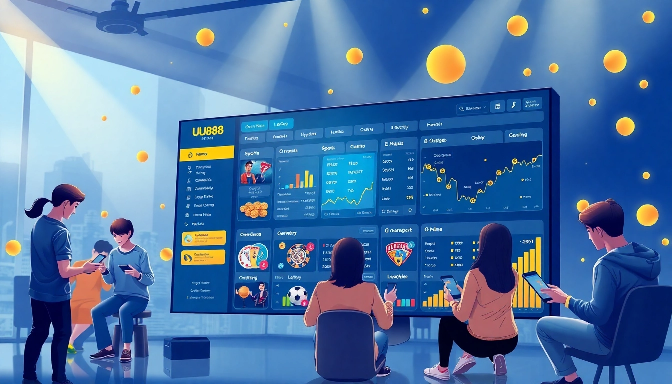 UU88 interactive online betting platform interface with engaging elements and user-friendly design.