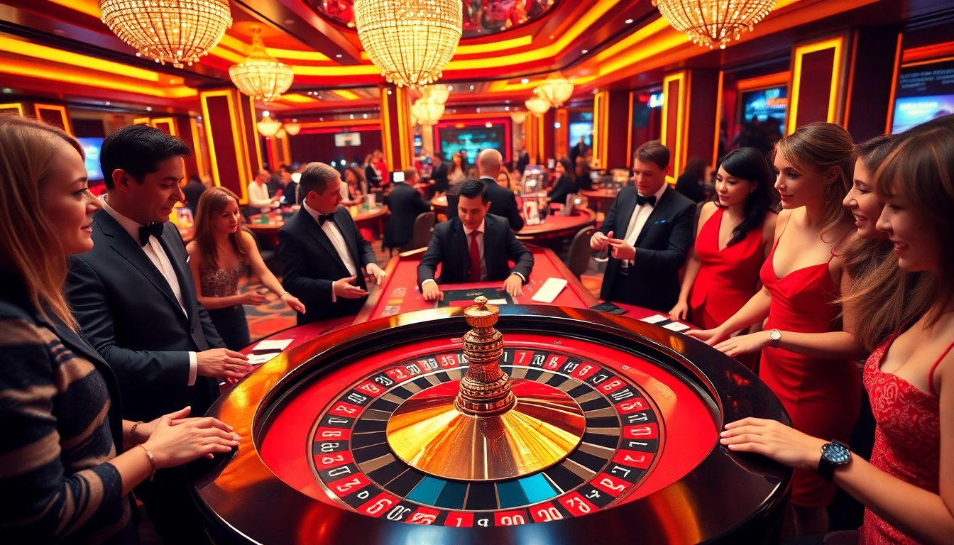 Players enjoying exciting casino games at 789win's luxurious table experience.